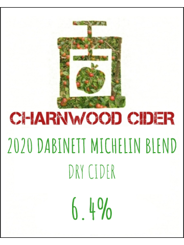 Charnwood Cider - 2020 Dabinett Michelin Blend